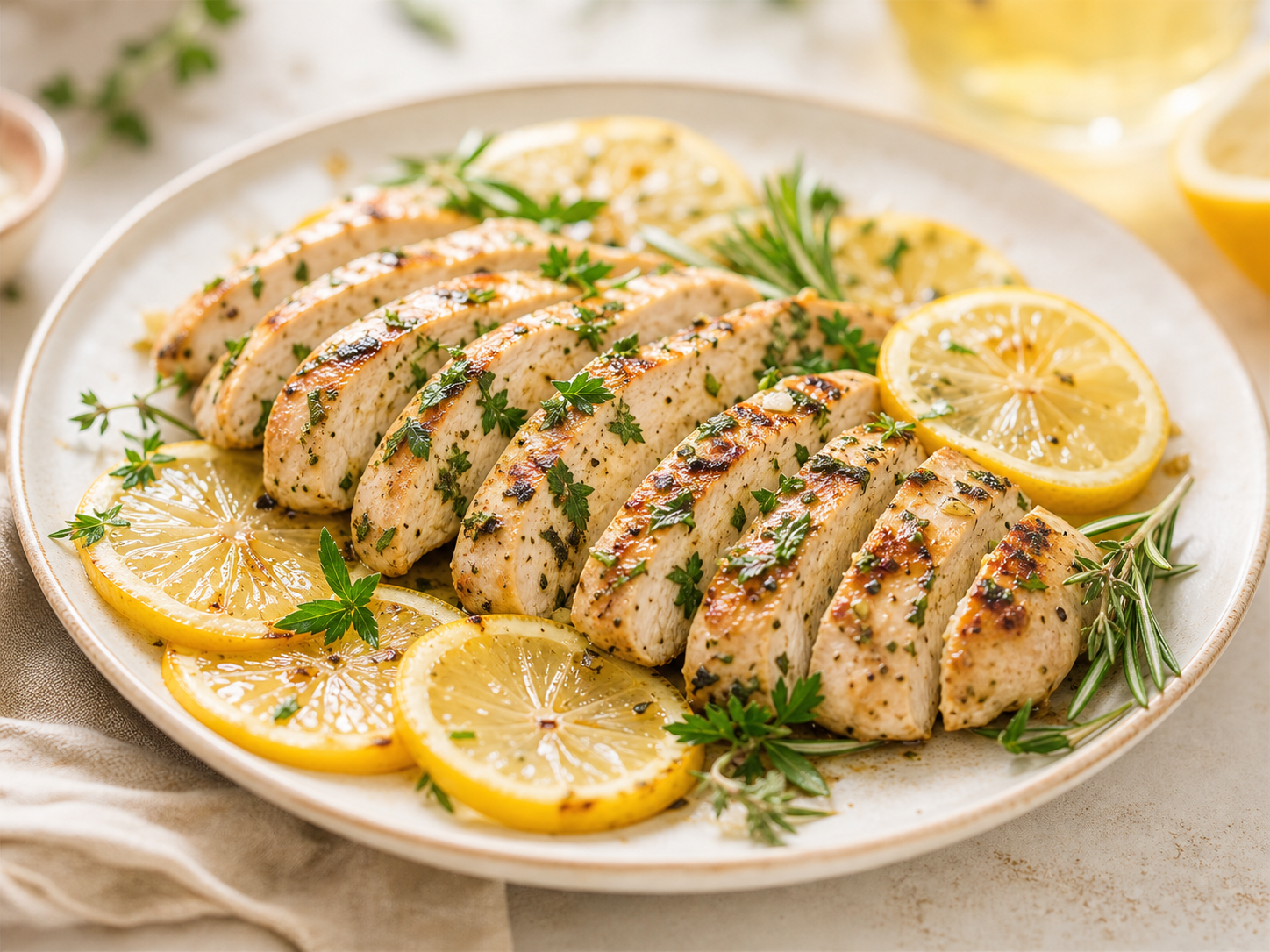 Lemon chicken recipe art