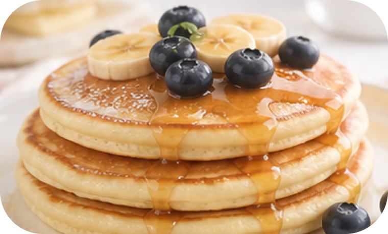 Pancakes recipe art